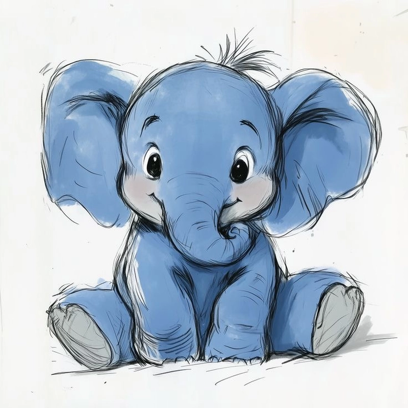 elephant drawing images