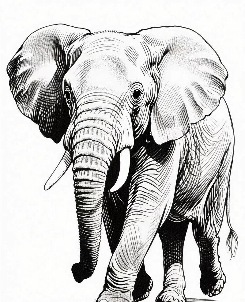 elephant outline images