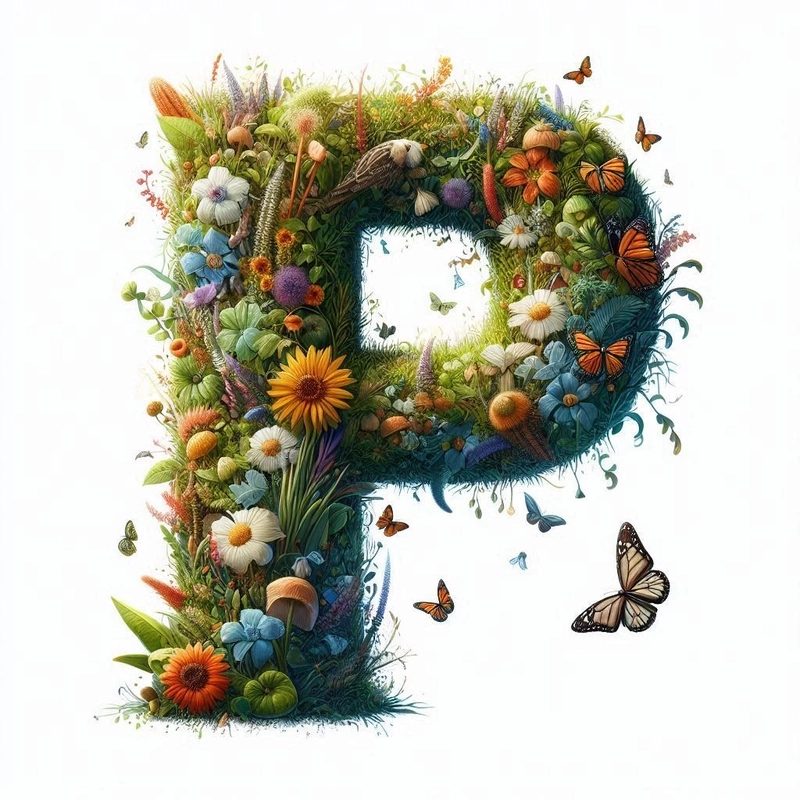 fancy letter p fr dp