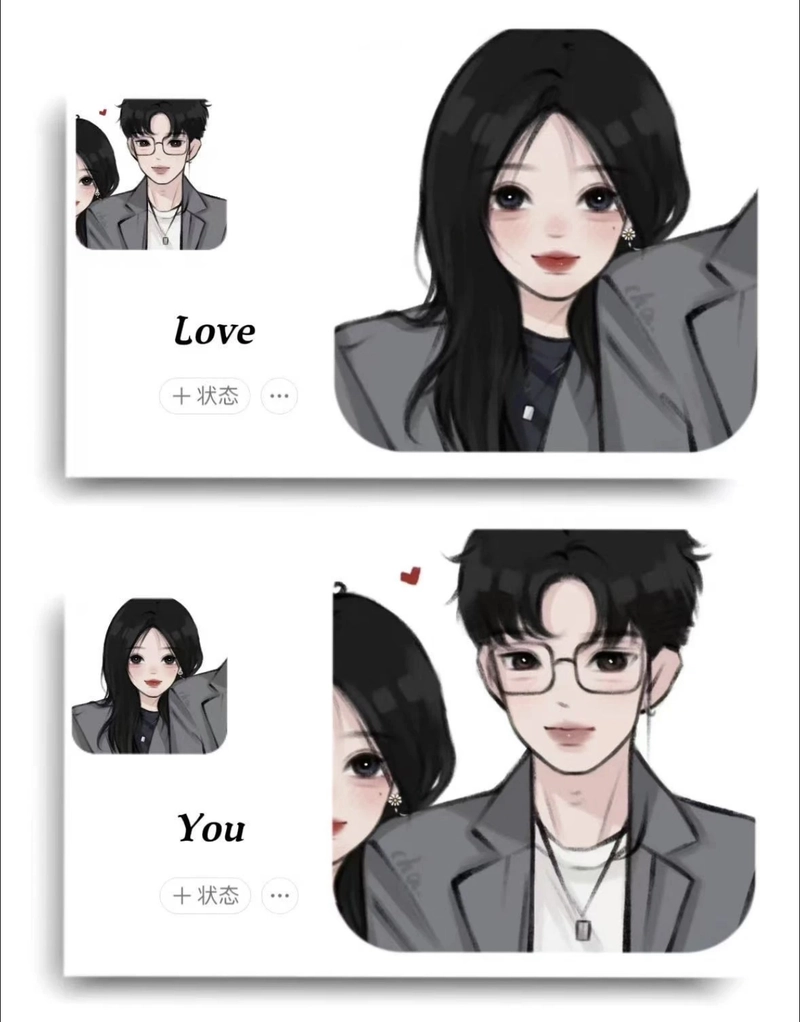 for instagram half matching profile pictures couple dp anime