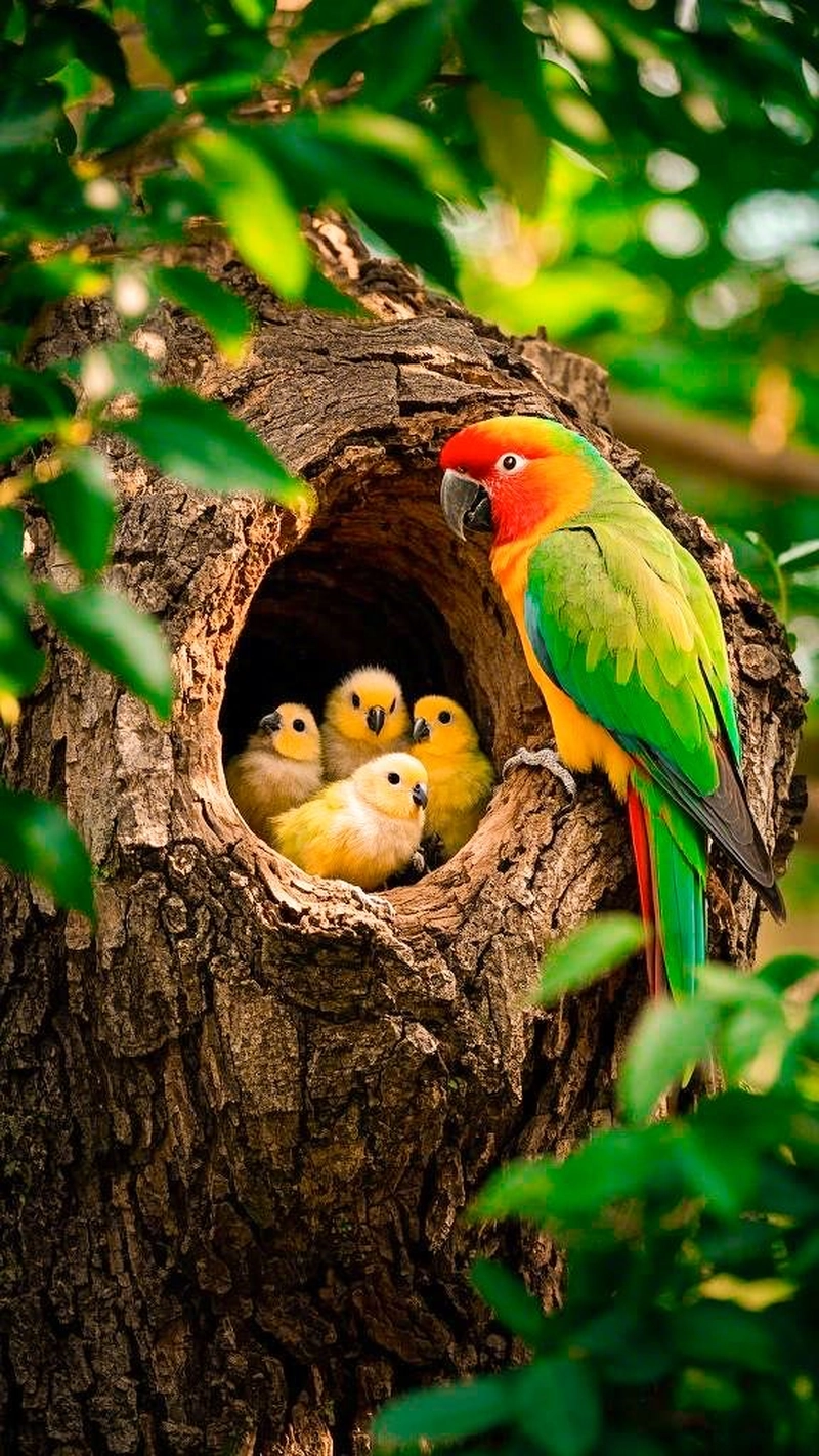 green dp parrot