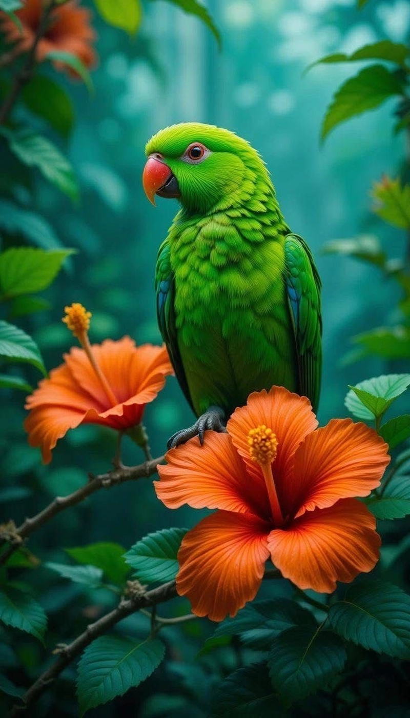 green parrot dp