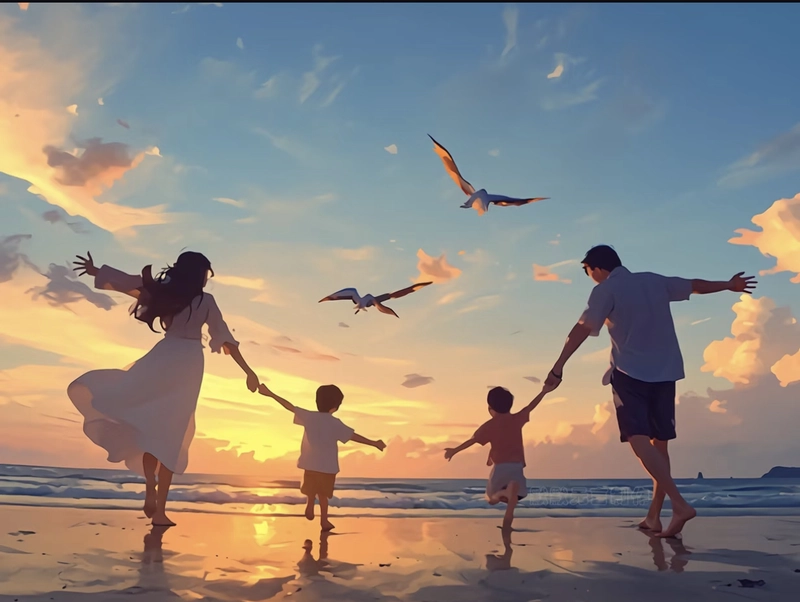 happy family whatsapp dp