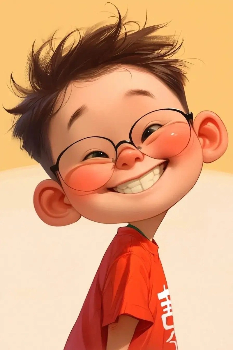 happy mood dp boy cartoon