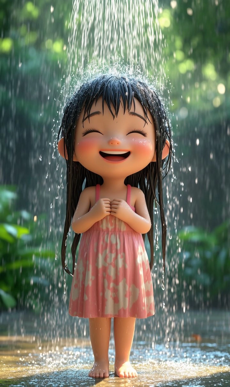 happy mood dp girl cartoon