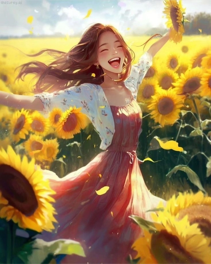 happy mood dp girl for whatsapp