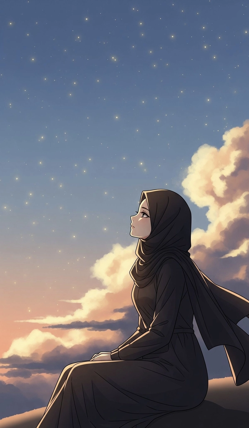 hijab cartoon dp for instagram