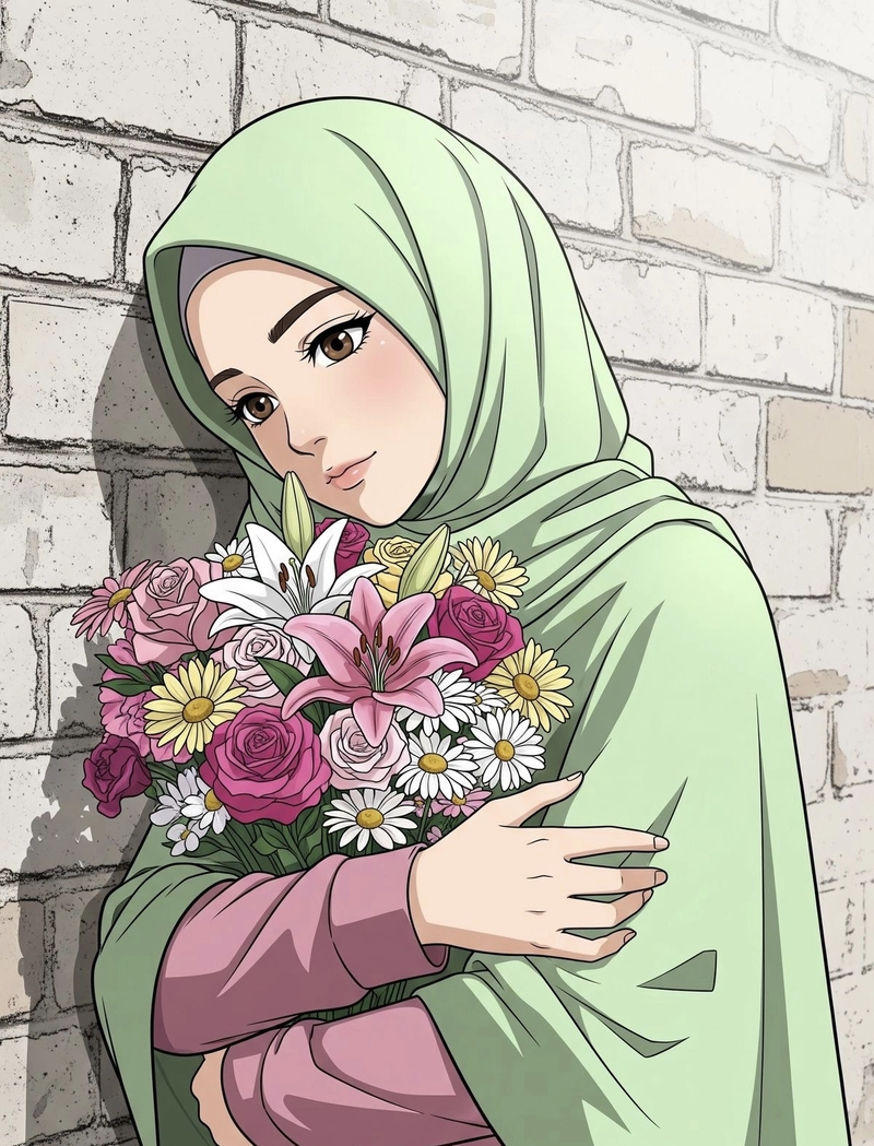 hijab dp cartoon