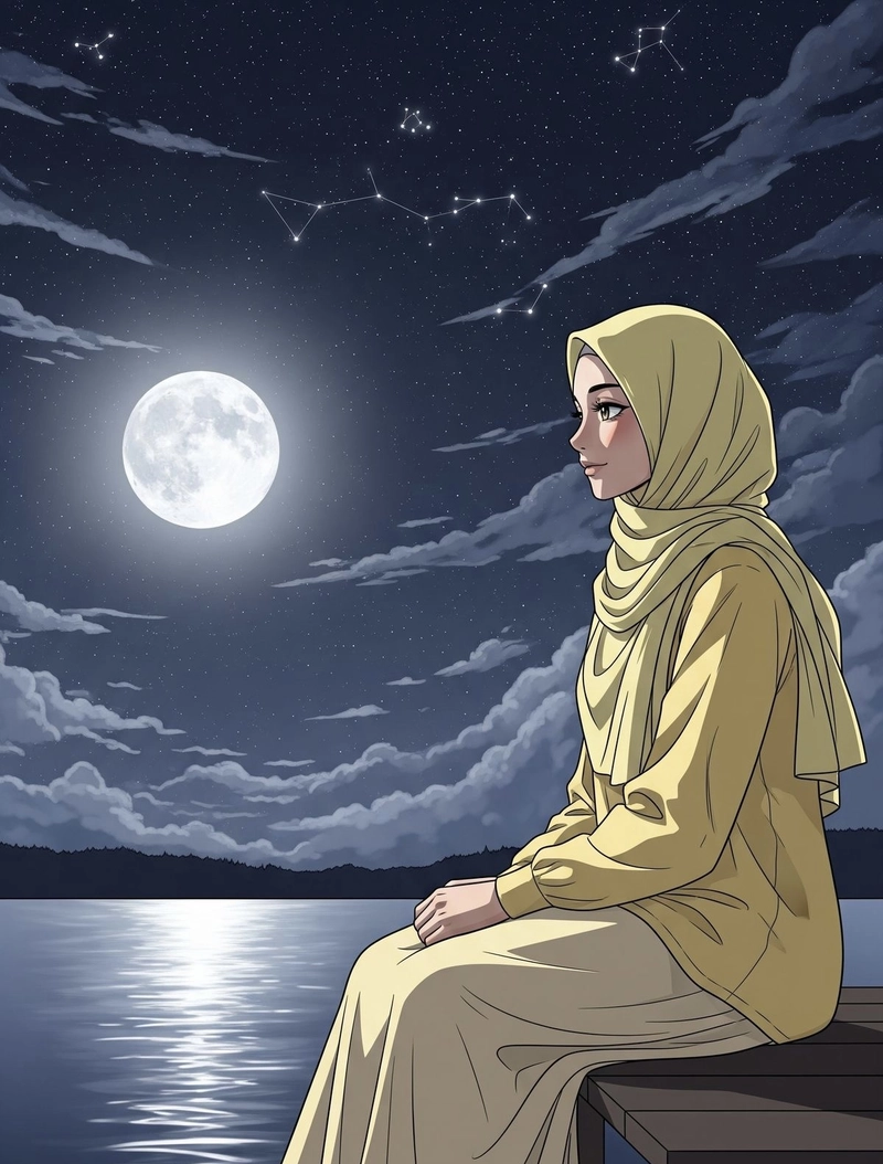hijab girl and boy dp for instagram cartoon