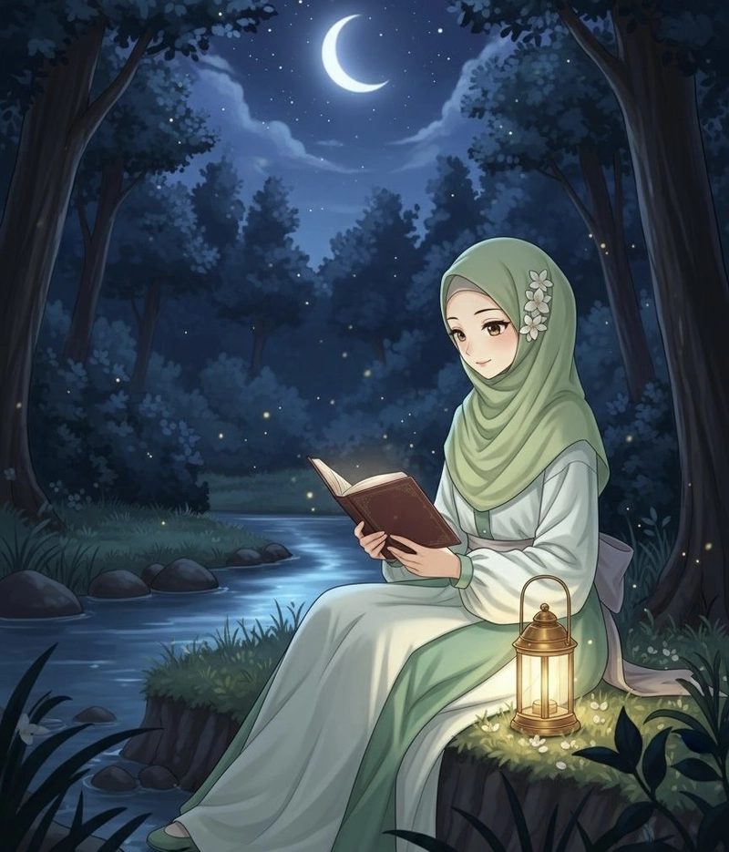 hijab girl dp for instagram cartoon