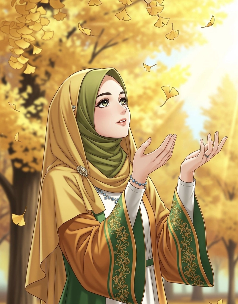hijab girl pic dp cartoon for instagram