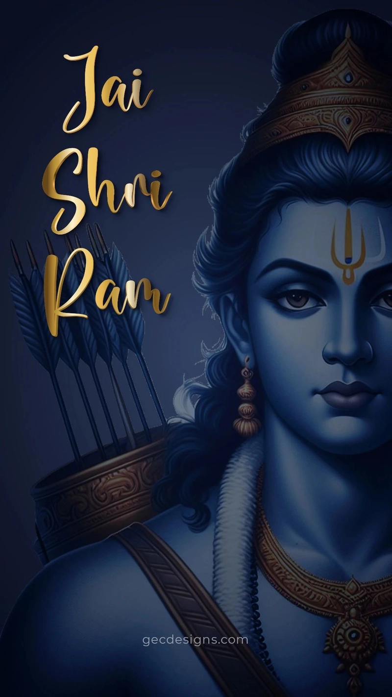 jai shree ram writing image