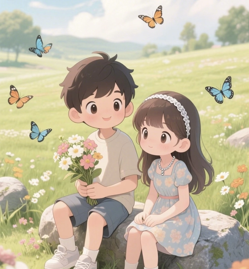 matching cute anime couple dp instagram