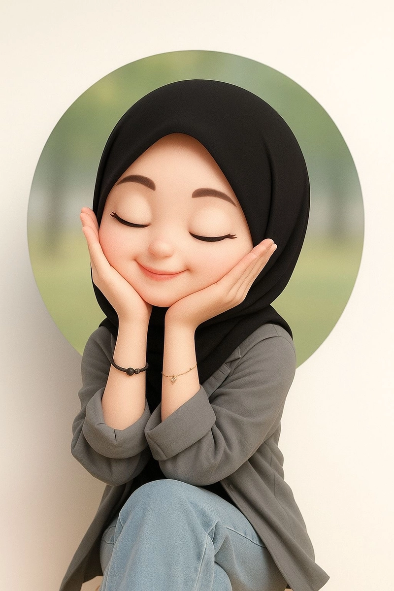 niqab dp cartoon