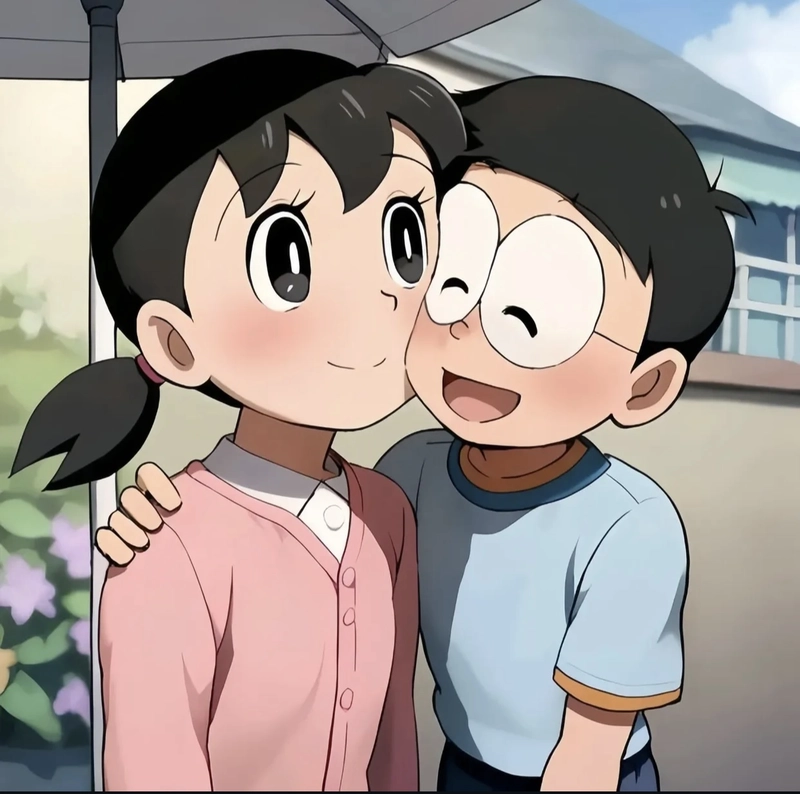 nobita shizuka cute dp