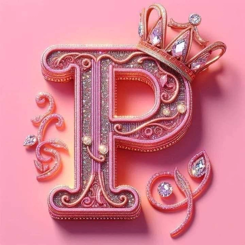 p letter for whatsapp dp
