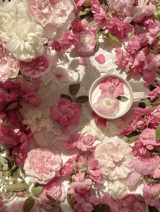 pink flowers whatsapp dp