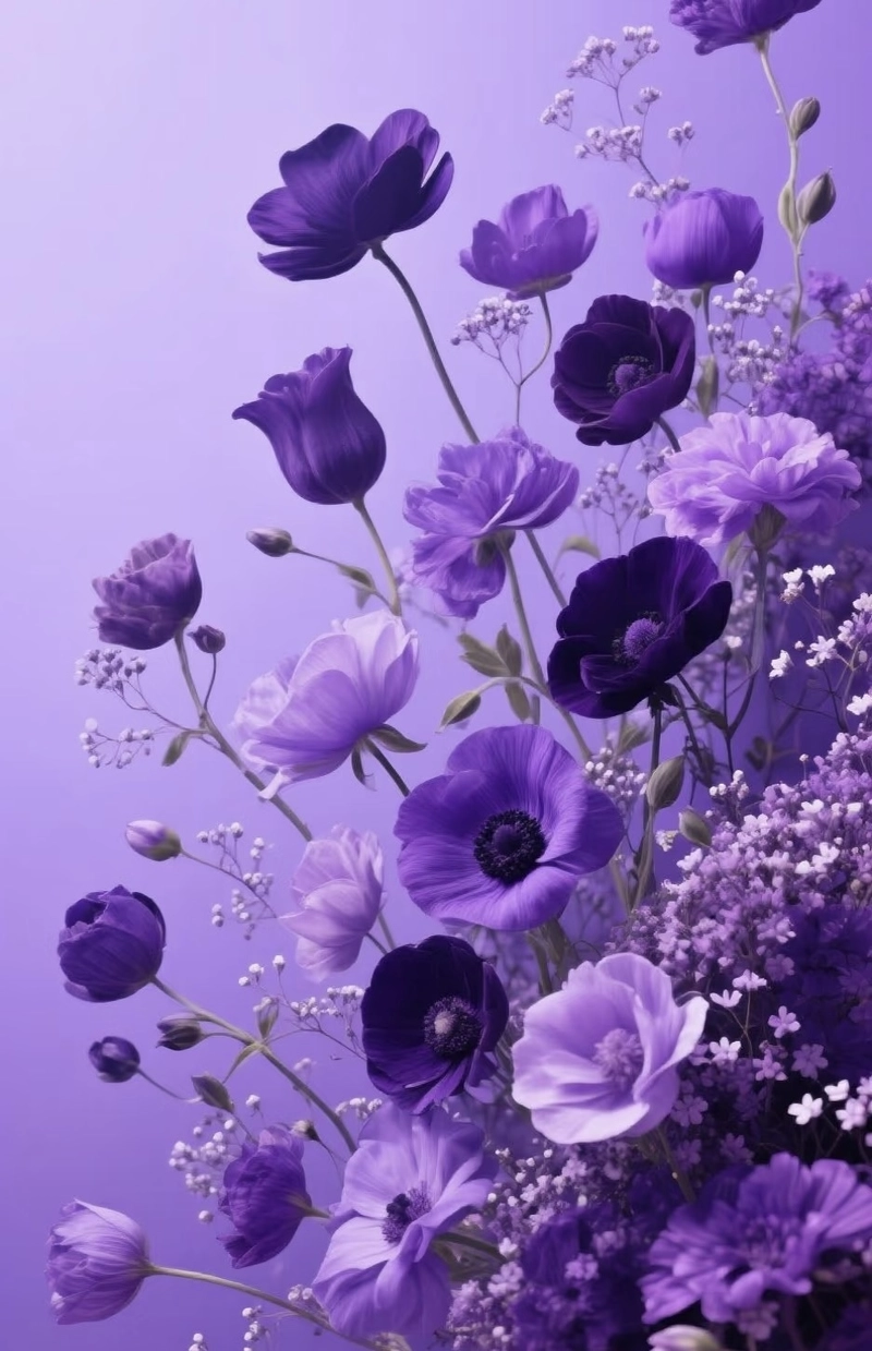 purple flower for whatsapp dp