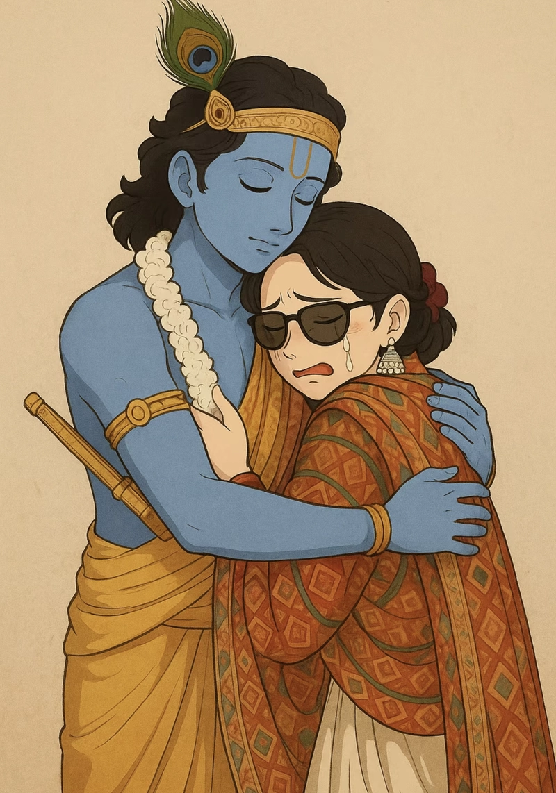 radha krishna cartoon dp