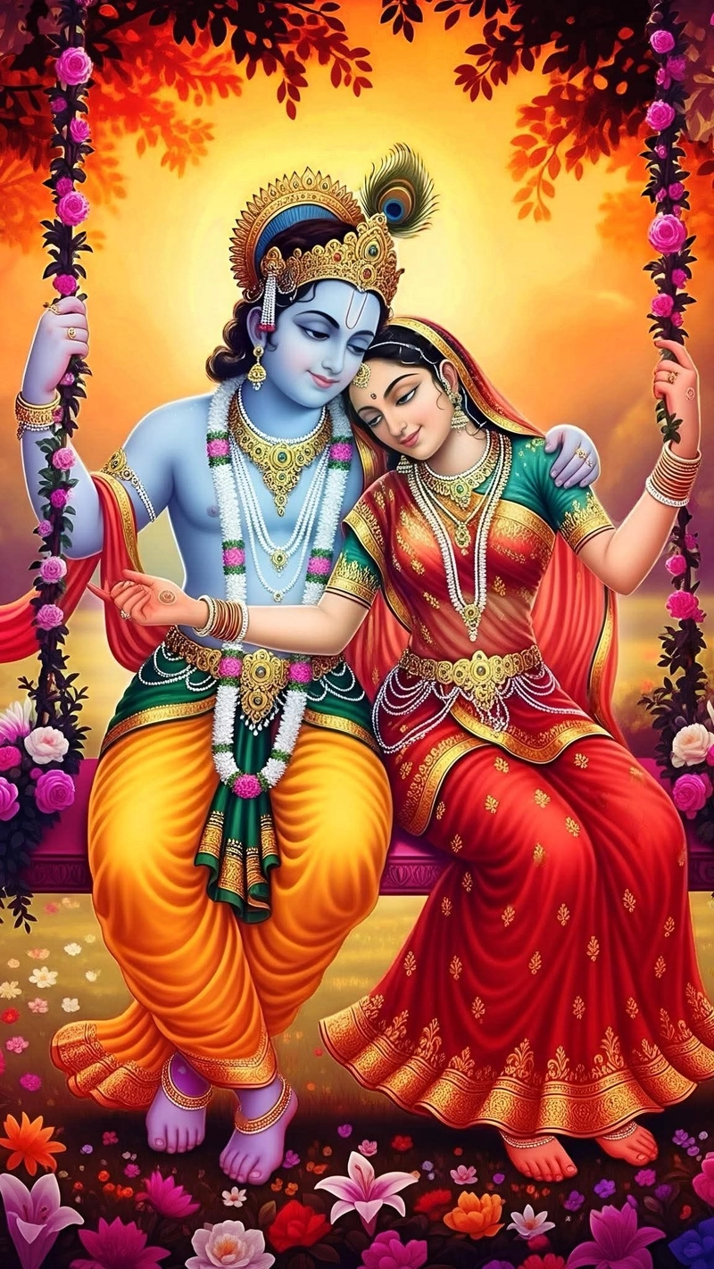 radha krishna cute pic for dp