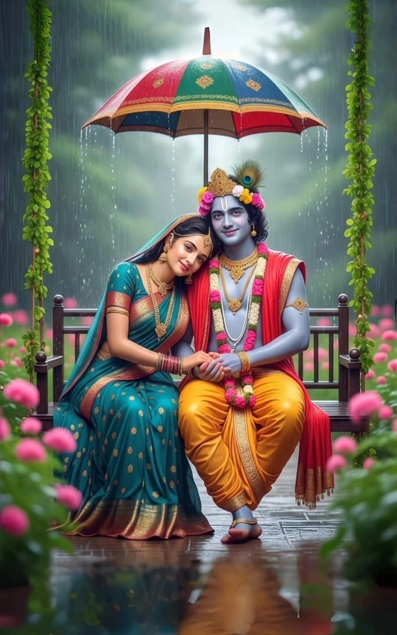 radha krishna dp hd image