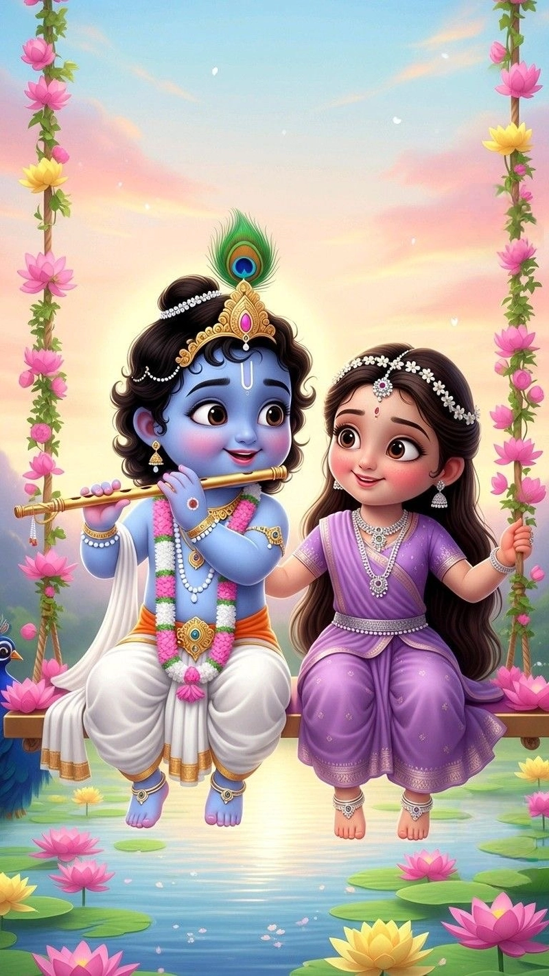 radha krishna dp image