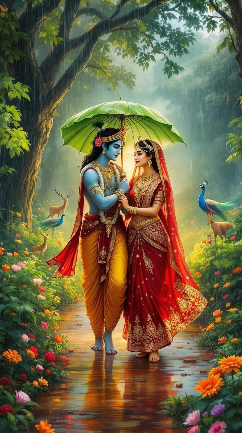 romantic radha krishna dp pic