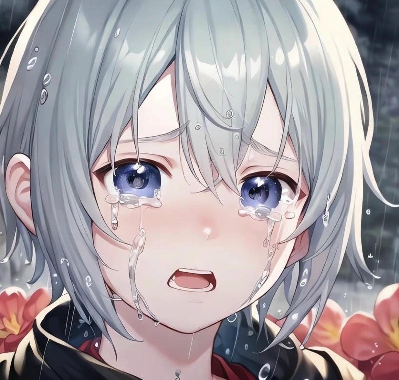 sad alone anime dp girl