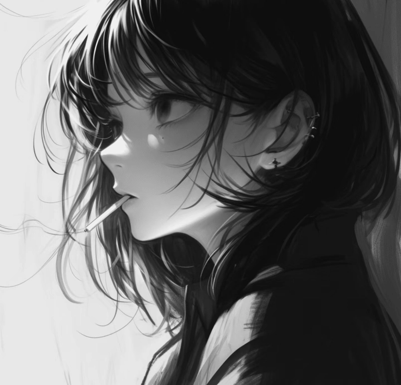 sad bad girl dp photo