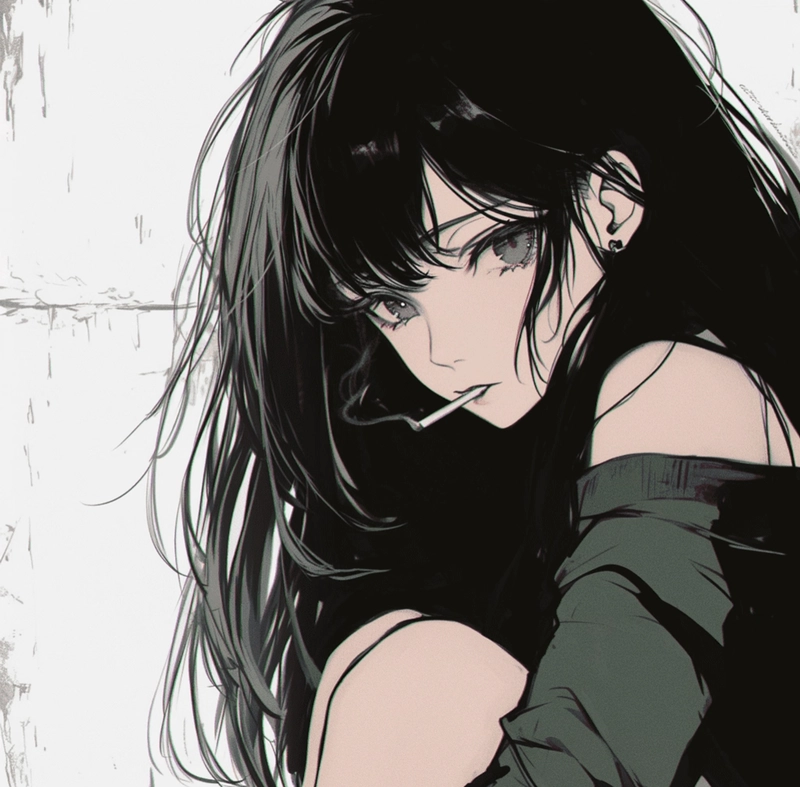 sad bad girl dp