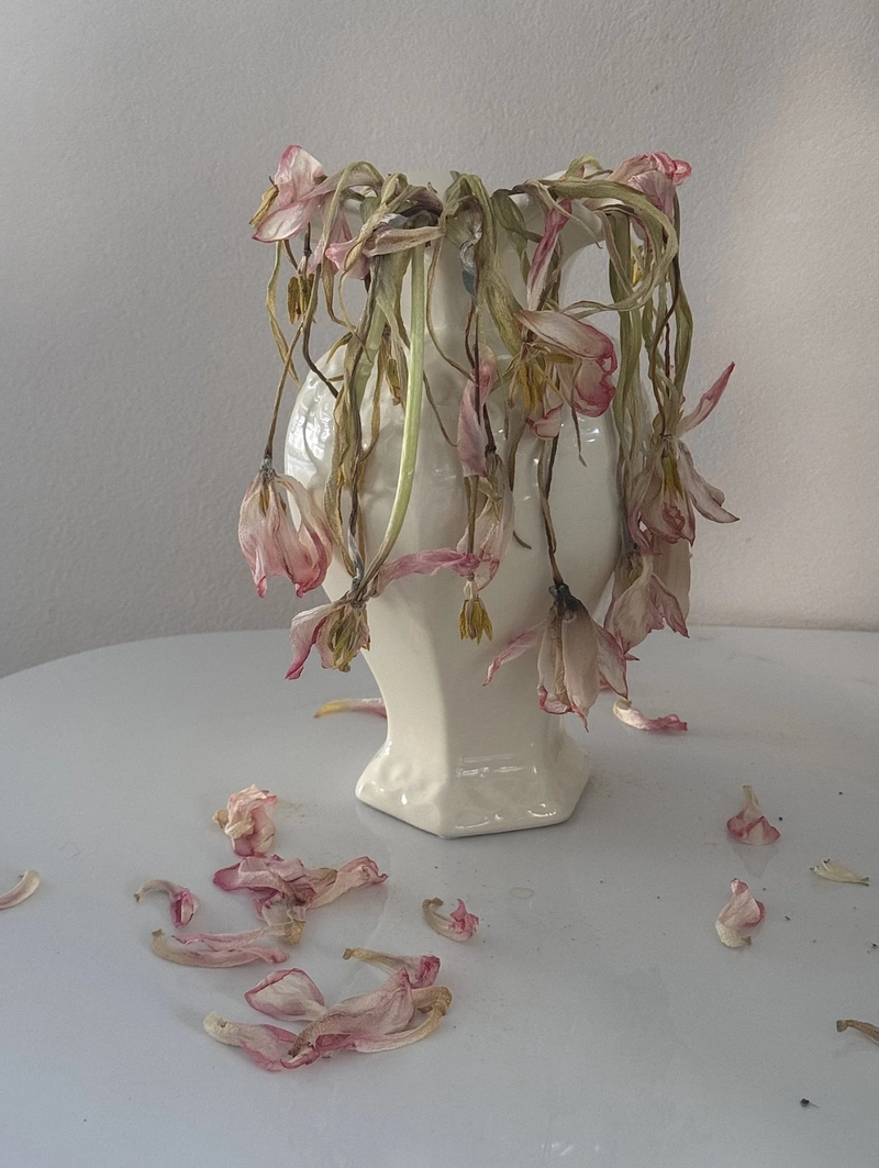 sad flower dp