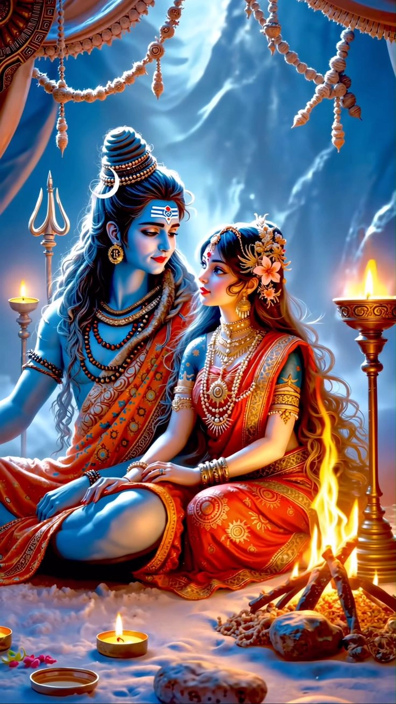 shiv parvati dp image
