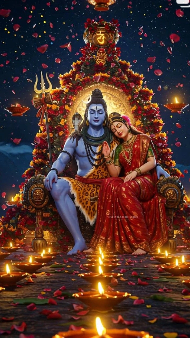 shiv parvati love dp for whatsapp