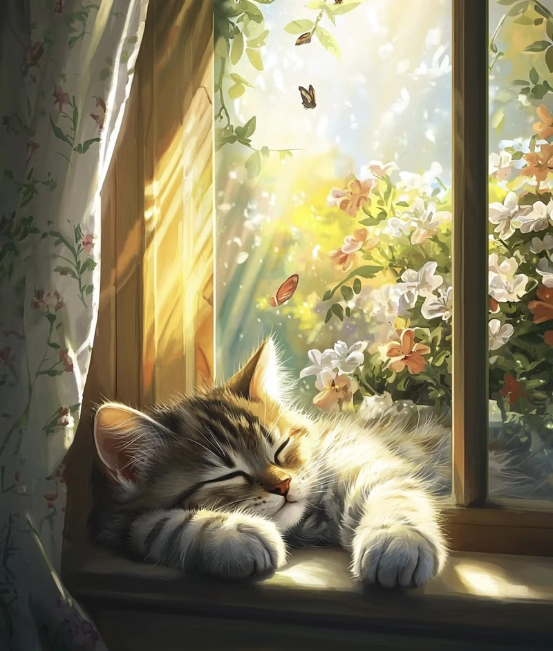 small bird and kitten dp