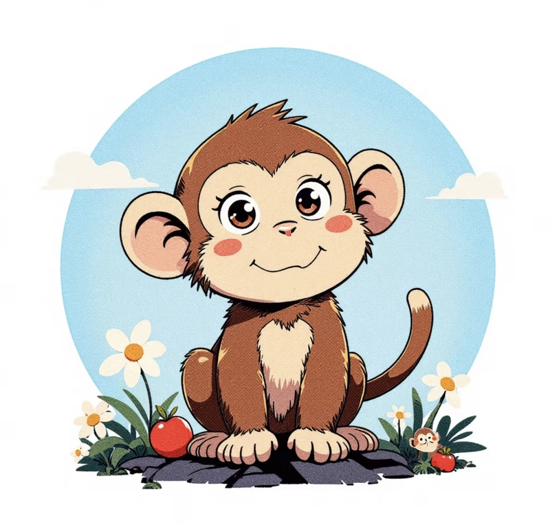 smiling monkey images