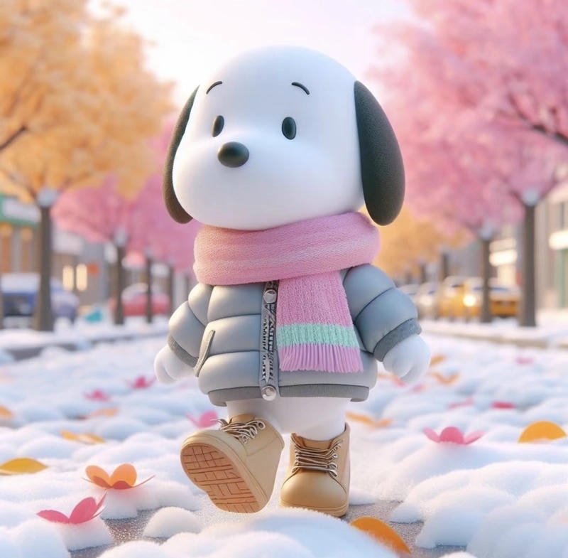 snoopy pfp pink
