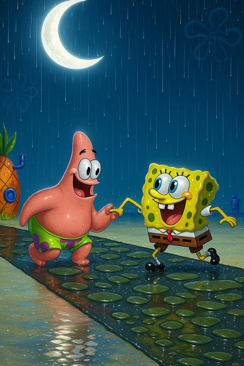 spongebob meme font photo