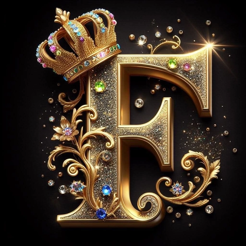 stylish f letter pic