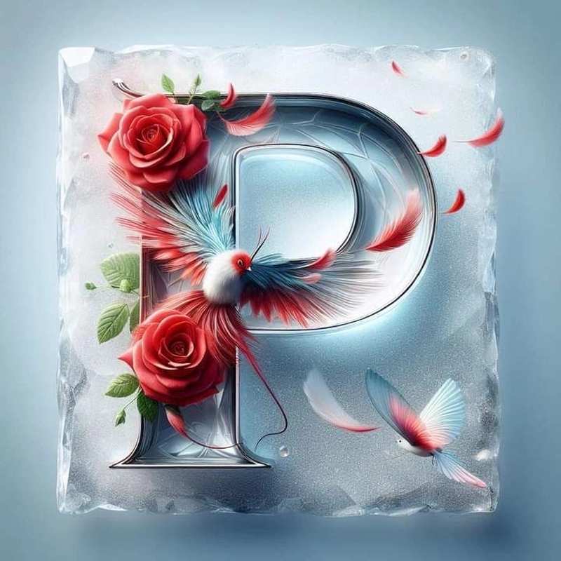 stylish p letter dp