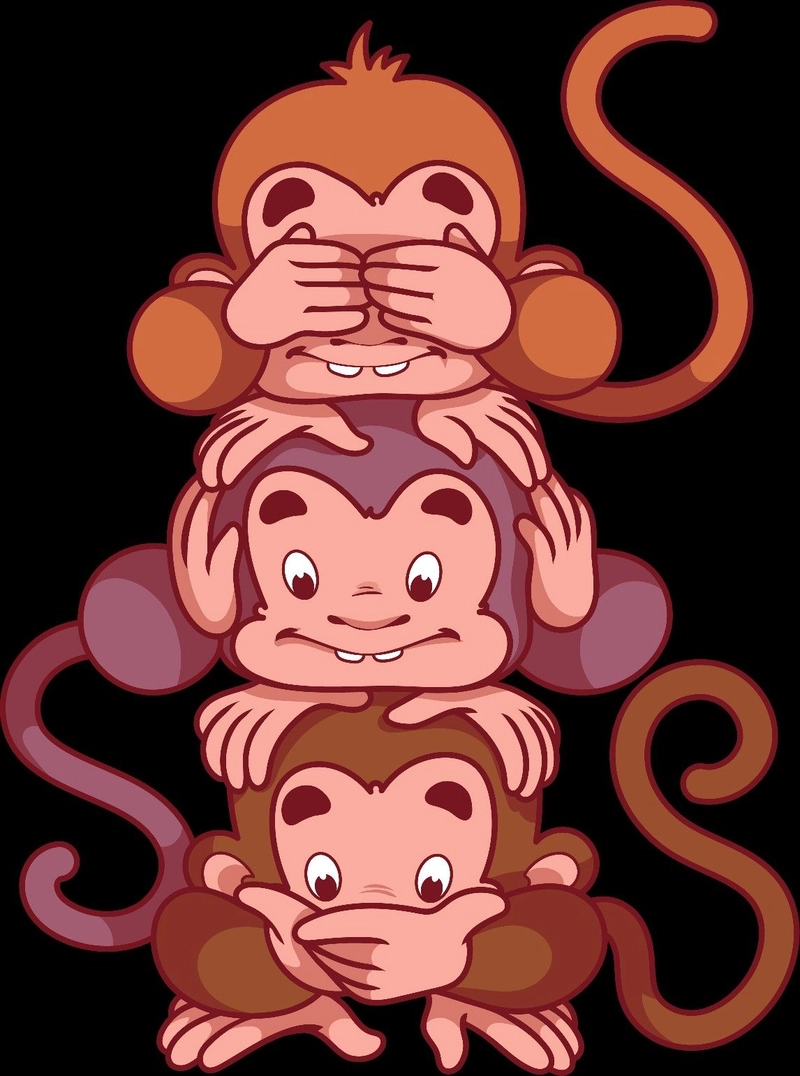 three monkeys images