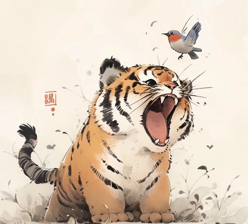 tiger outline images