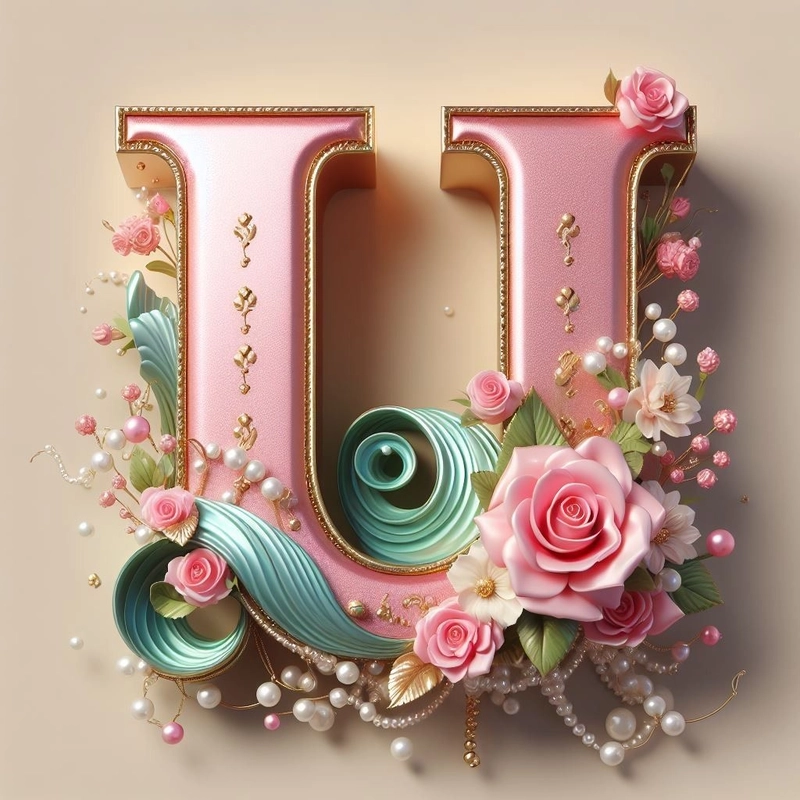 u logo love cute