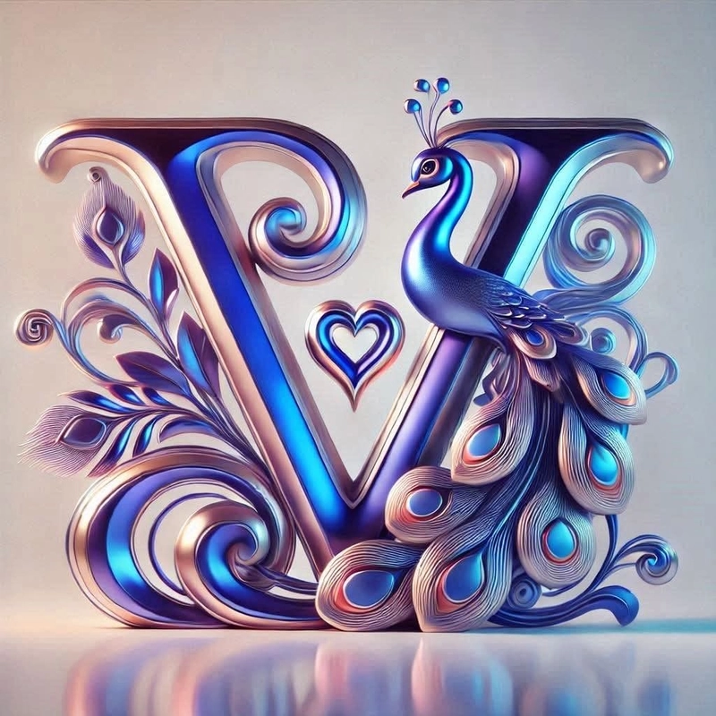 v letter dp for whatsap