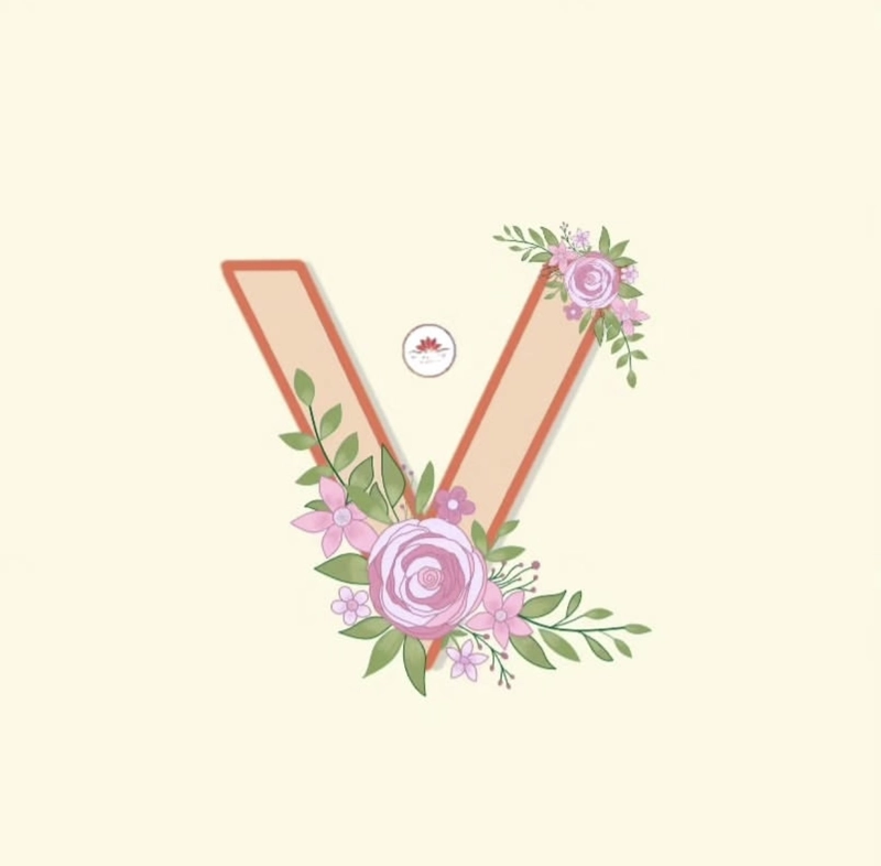 v letter whatsapp dp