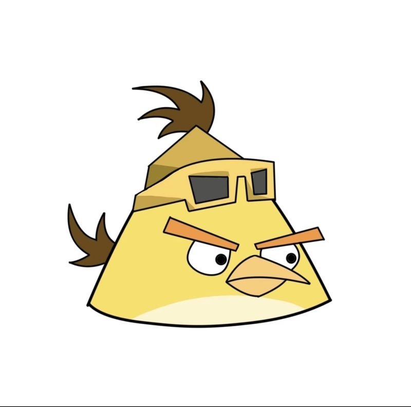 yellow angry bird dp