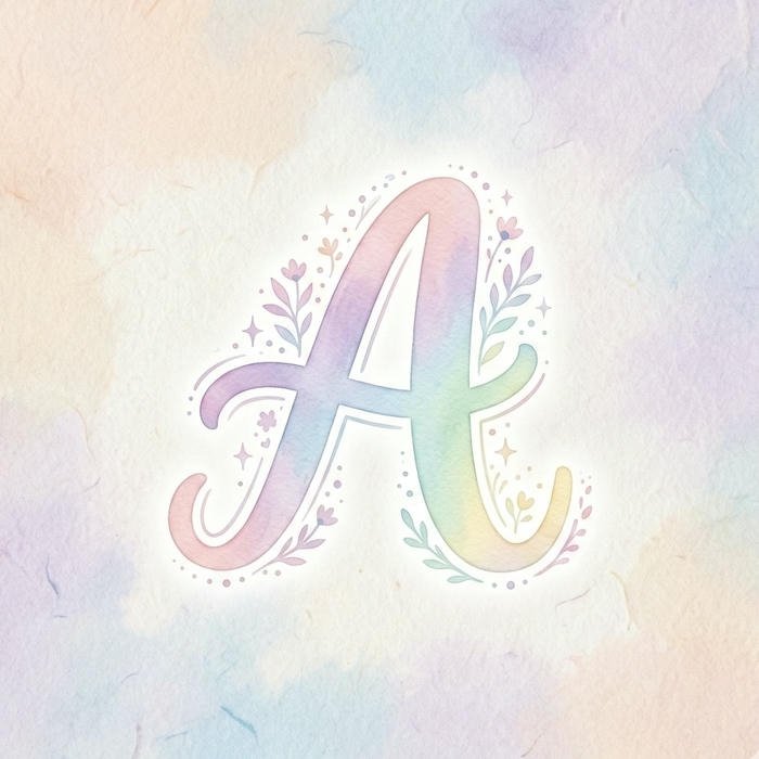 3D shiny A name DP images stylish Instagram DP idea
