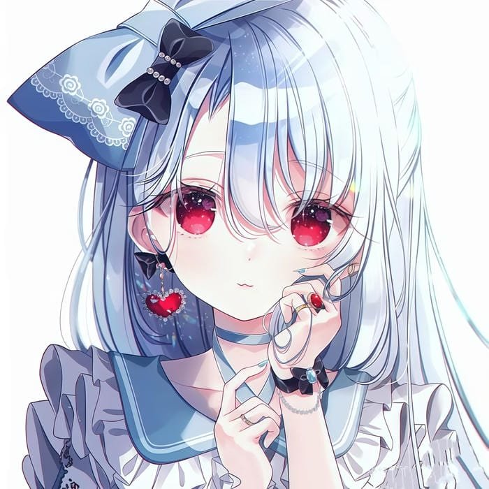 Animated avatar with glowing eyes