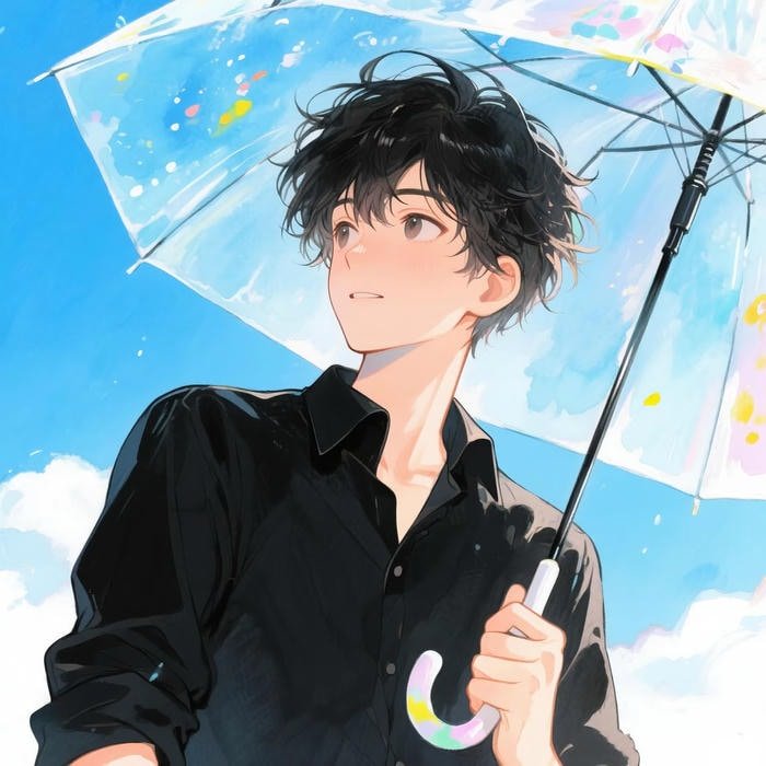 Anime dp showing gentle smile