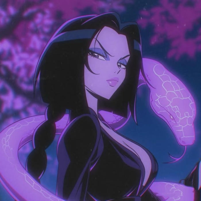 Cartoon dp black outfit aesthetic