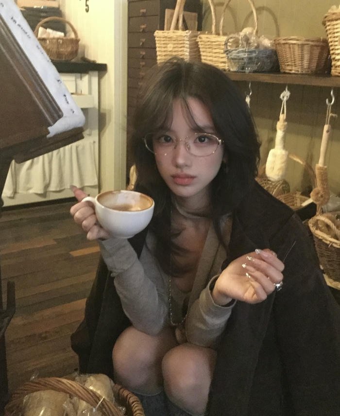 Charming aesthetic girl stunning portrait DP